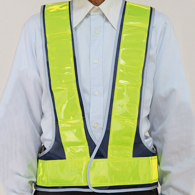 春早割 グリーン 抗菌 緑色 差し込み式 パトロール反射ベスト 名入れ不要 制服、作業